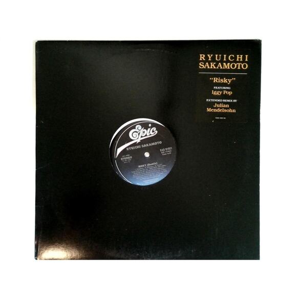 Ryuichi Sakamoto - Risky 12" Vinyl Record Promo Remix) Featuring Iggy Pop - Picture 1 of 4